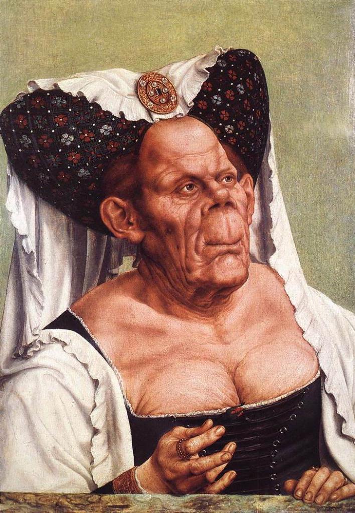 Metsys-La duchesse laide ou vieille femme grotesque-1513